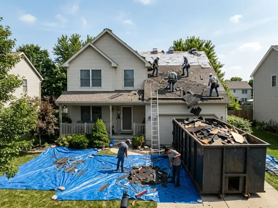roof-replacement-debris-remova-004 — frequently asked questions, Cheapest Dumpster Rentals in Litchfield, IL